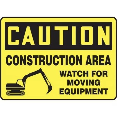 Accuform OSHA CAUTION SAFETY SIGN CAUTION  MCRT607VS MCRT607VS